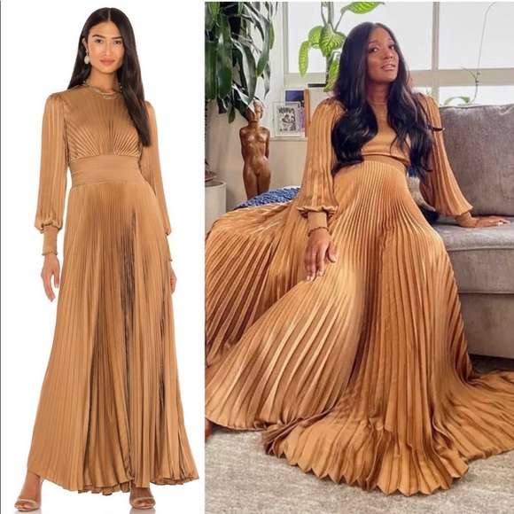 A.L.C. Leah II Mini Dress in Toffee Brown Size 0 - Picture 6 of 11